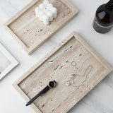 Minimalism Travertine Stone Vanity Tray