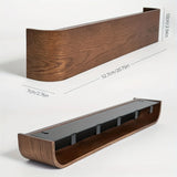 Modern Wall Coat Rack with Hidden Hooks & Shelf