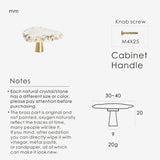 Natural White Turquoise Marble Handle & Hooks