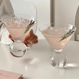 Beaded Martini Glass