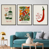 Japanese Hot Chili Pepper Wall Art