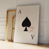 Lucky You Poker Canvas Wall Art