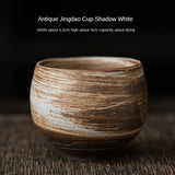 Japanese Style Handmade Stoneware Tea Cup & Bowl
