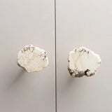 Natural White Turquoise Marble Handle & Hooks