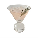 Beaded Martini Glass