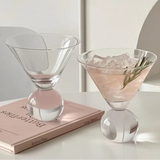 Beaded Martini Glass