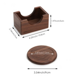 Solid Walnut Wood Coasters 6pcs/set
