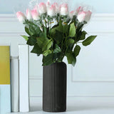 Striped Fluted Vase