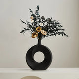 Nordic Style Ceramic Donut Vase