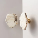 Natural White Turquoise Marble Handle & Hooks