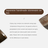 Japanese Style Handmade Stoneware Tea Cup & Bowl