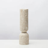 Cylindrical Stone Statues & Candle Holders