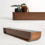 Modern Wall Coat Rack with Hidden Hooks & Shelf