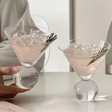 Beaded Martini Glass