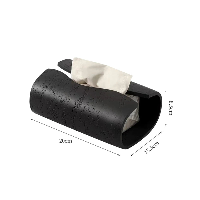Travertine Tissue Holder