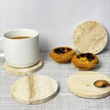 Natural Travertine Coasters