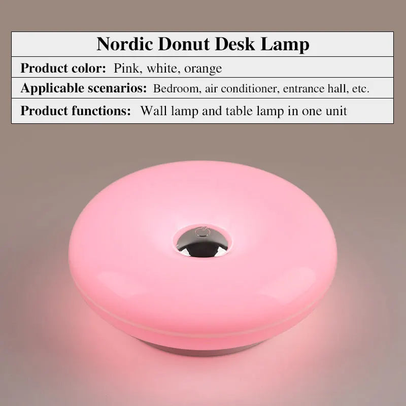 Creative Donut-Shaped Table Lamp