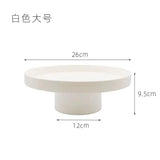 Round Black Pedestal Tray