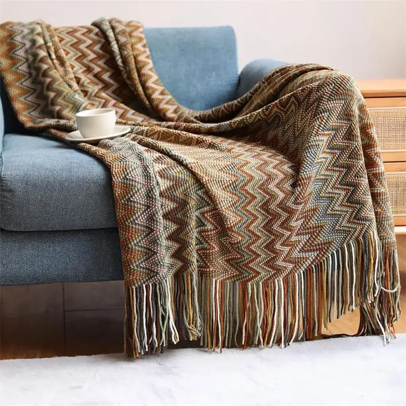 Chevron Inspired Throw Blankets