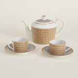 Mosaique au 24 Platinum & Gold Tea Set
